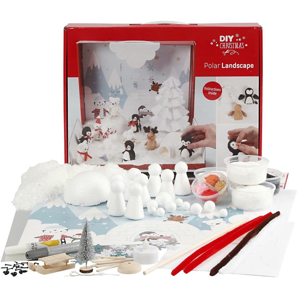 Bastelpackung Polarlandschaft XL DIY-Set