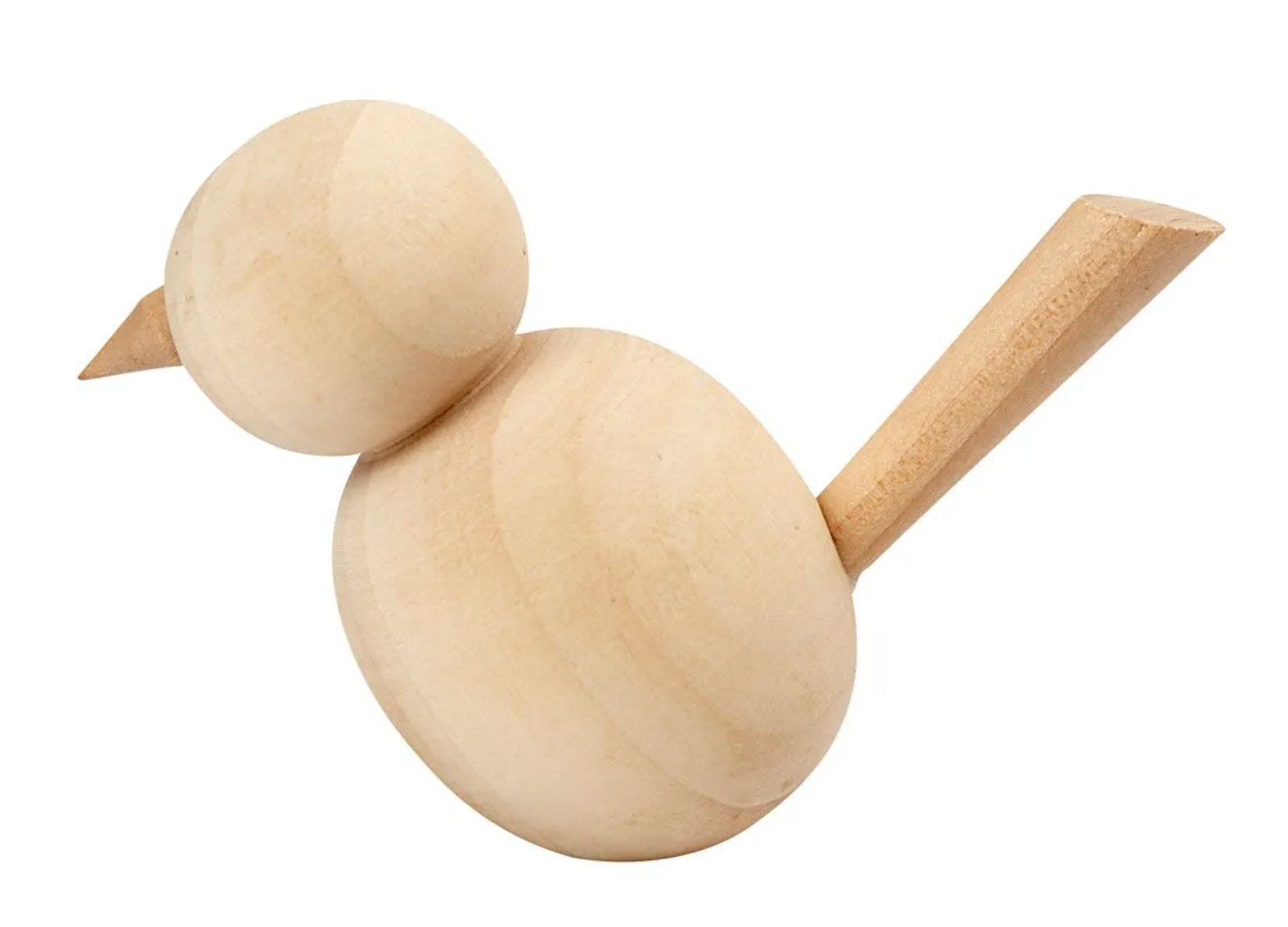 Vogel aus Holz natur 7,6cm 1 Stück Vogel aus Holz natur 7,6cm 1 Stück