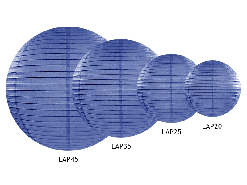 Papier-Laterne königsblau Paper Lantern Lampion