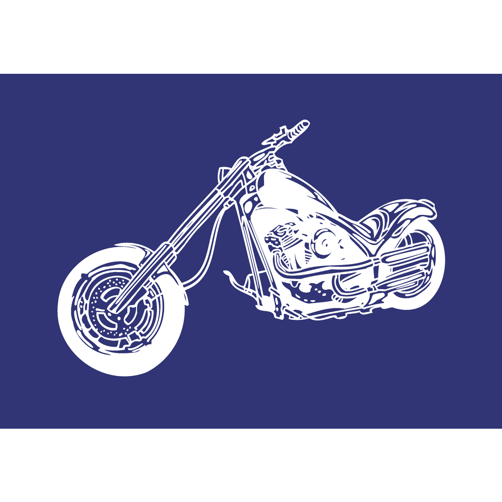 Siebdruckschablone Motorrad 20x30cm Stencil 