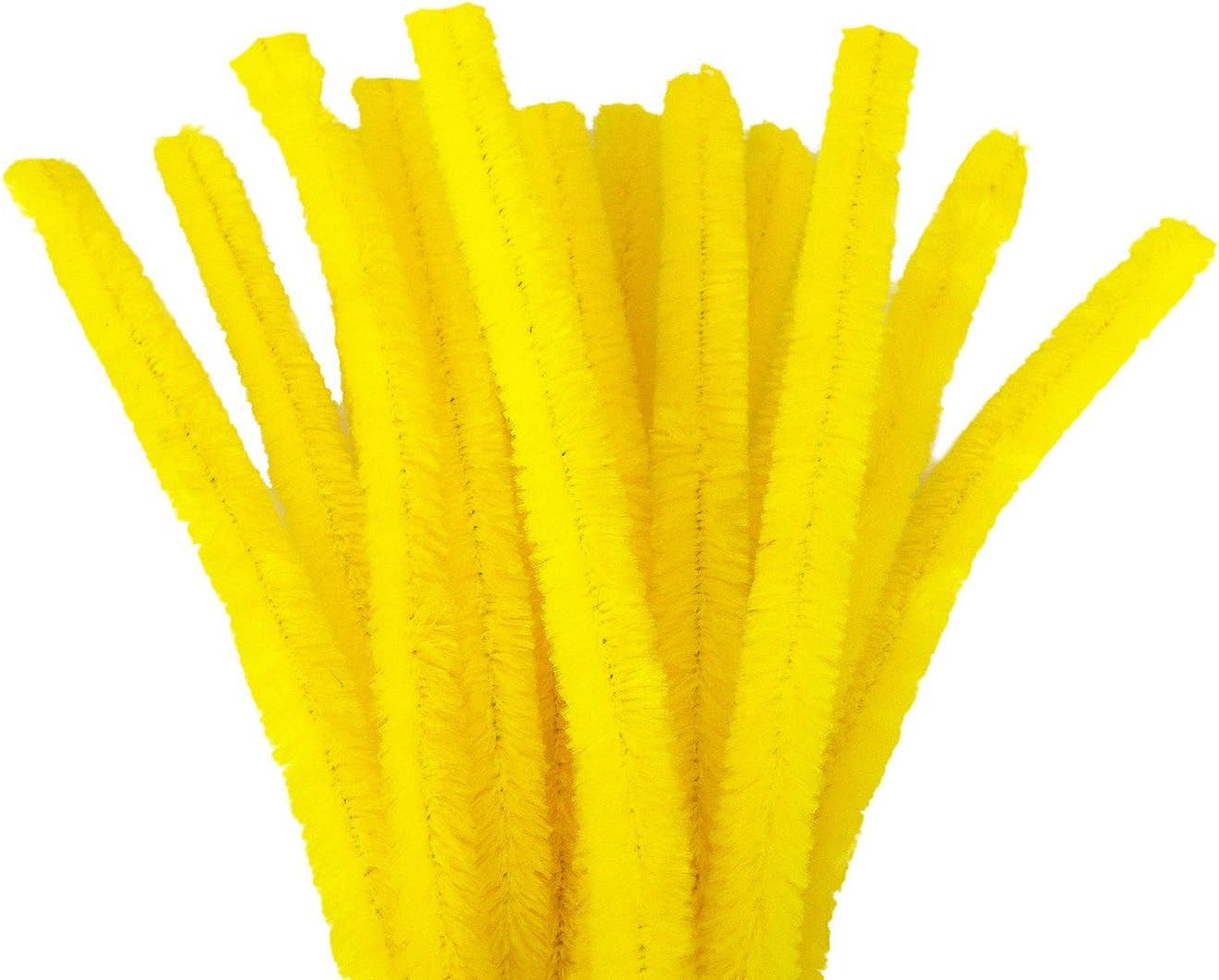 Chenilledraht gelb sehr flauschig ø 12 mm 30cm 8 Stück Chenilledraht gelb sehr flauschig ø 12 mm 30cm 8 Stück