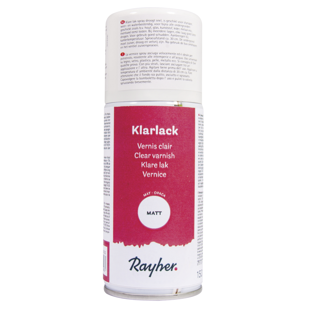 Spray Klarlack matt, 150 ml Lackspray Clear Varnish