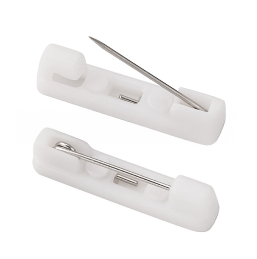 Anstecknadel mit Plastikrücken 31 x 6 mm 50 Stück/Btl