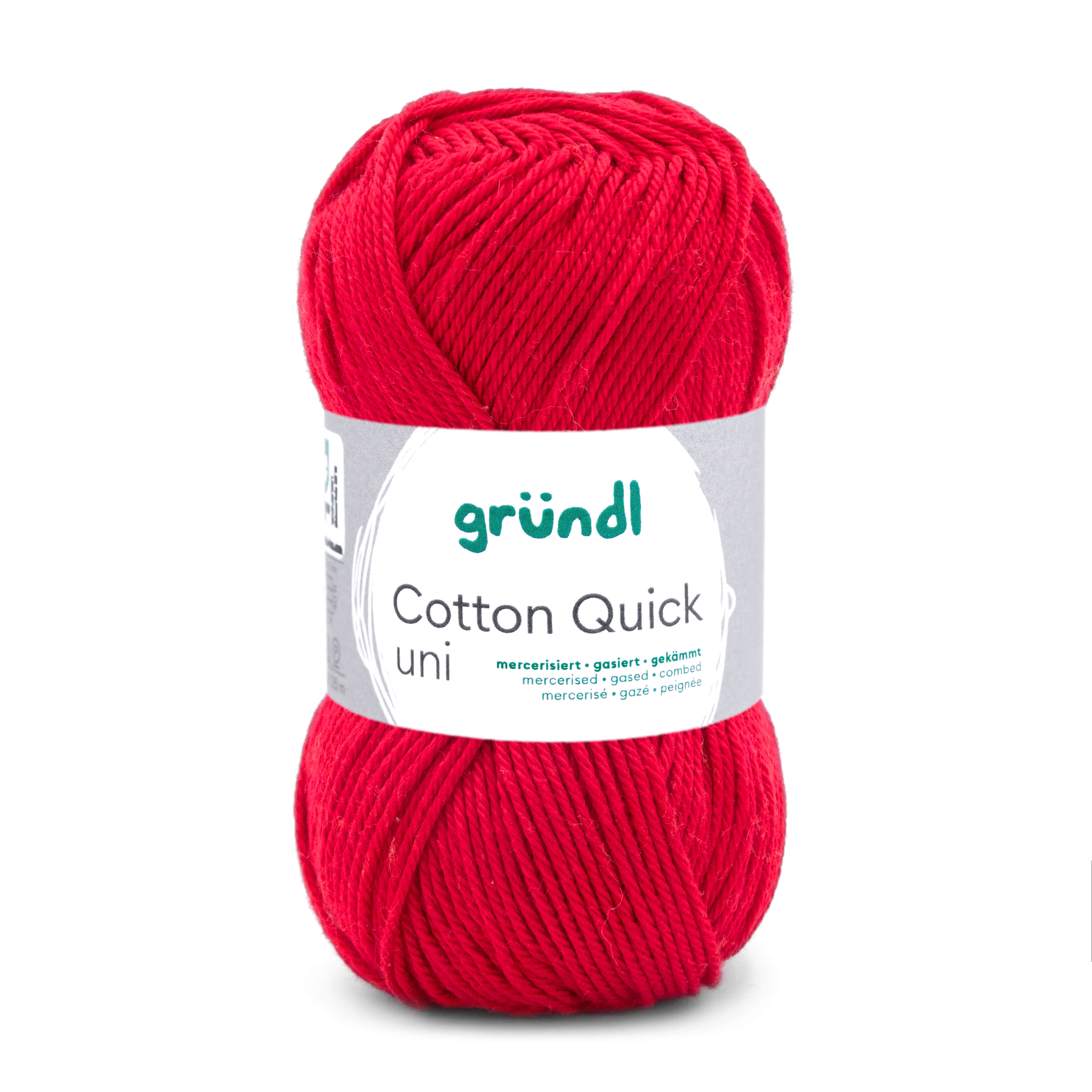 Cotton Quick Uni 100 % Baumwolle mercerisiert gasiert gekämmt 50g/125m Cotton Quick Uni 100 % Baumwolle mercerisiert gasiert gekämmt 50g/125m