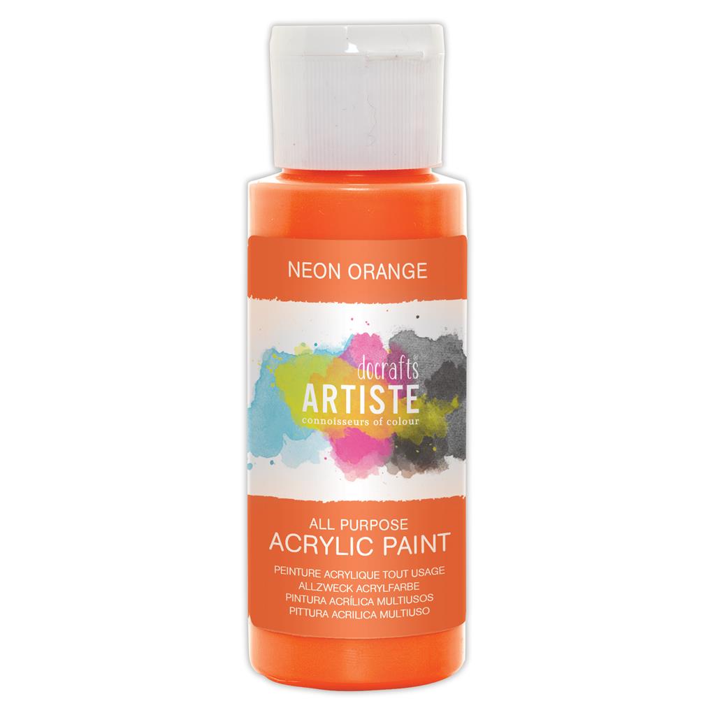 Docraft Artiste NEON Acrylic Paint Allesfarbe 59ml