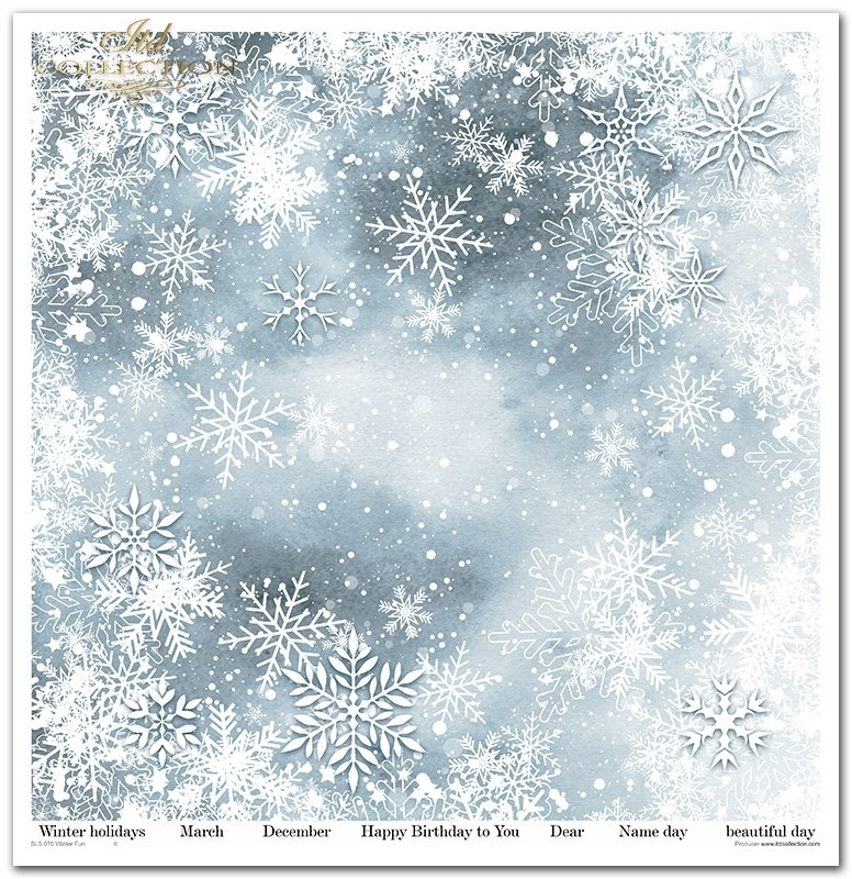 Scrapbookingpapier Set Winter Fun 310x320 mm 11 Blatt