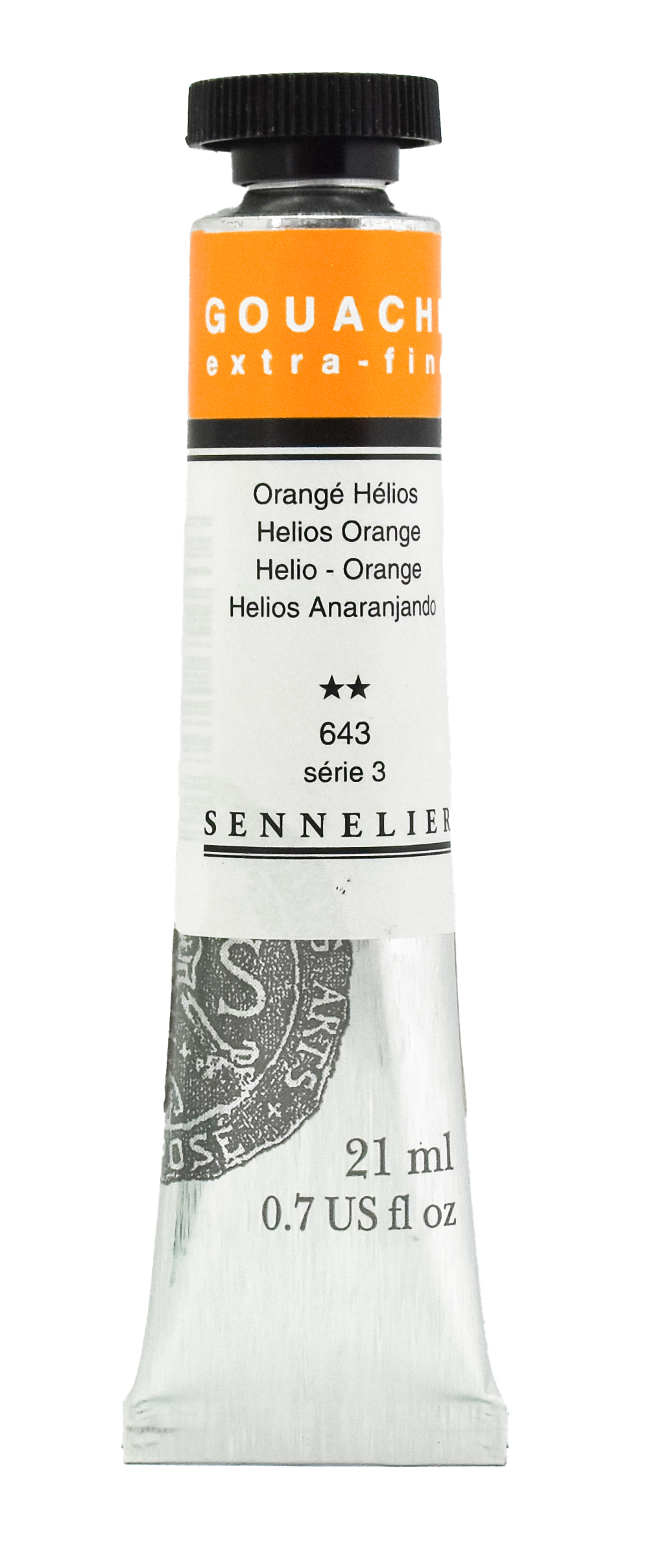 Sennelier Gouache Extra Fine HELIO ORANGE Künstler-Gouache hochpigmentierte Deckfarbe 21ml Sennelier Gouache Extra Fine HELIO ORANGE Künstler-Gouache hochpigmentierte Deckfarbe 21ml