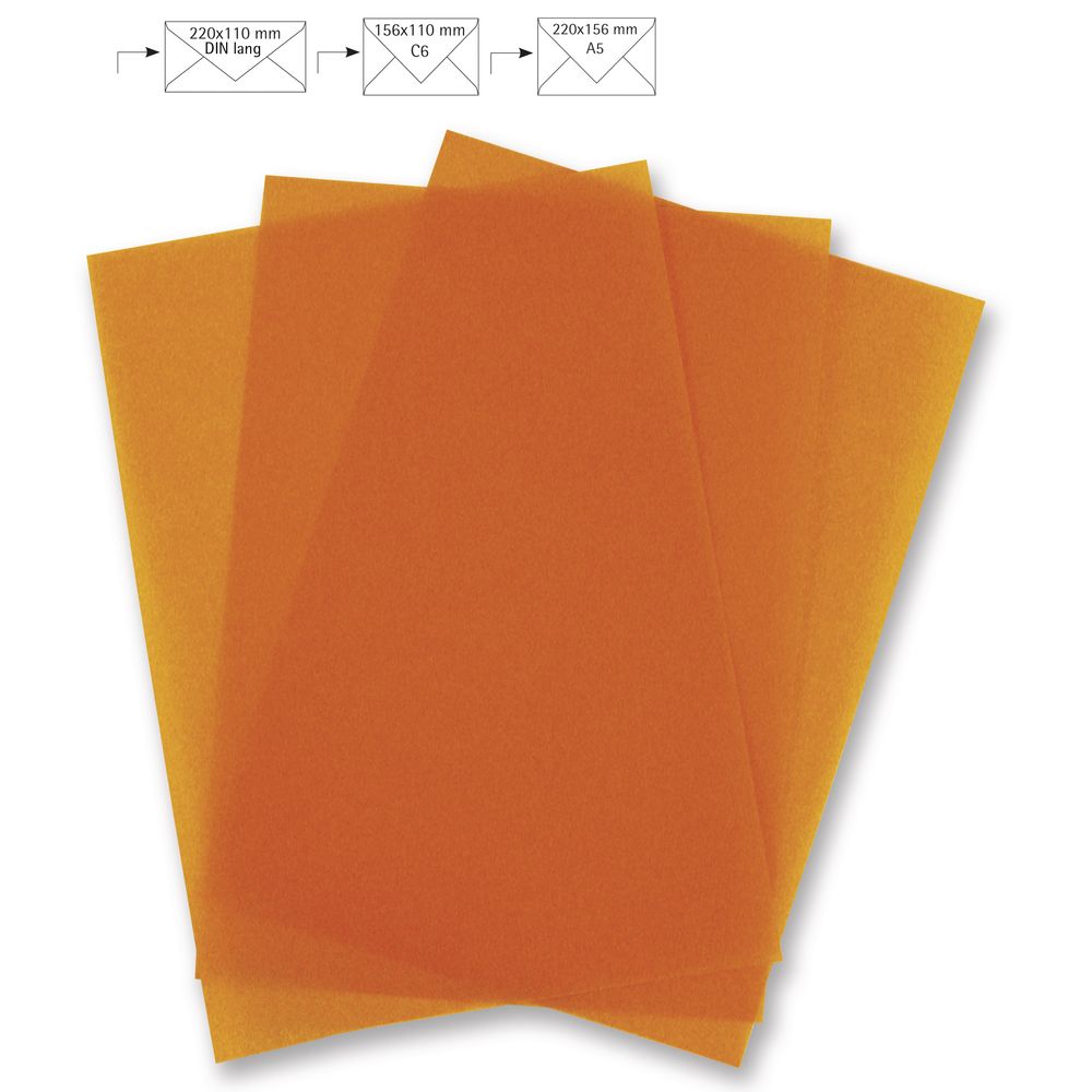Transparentpapier orange A4