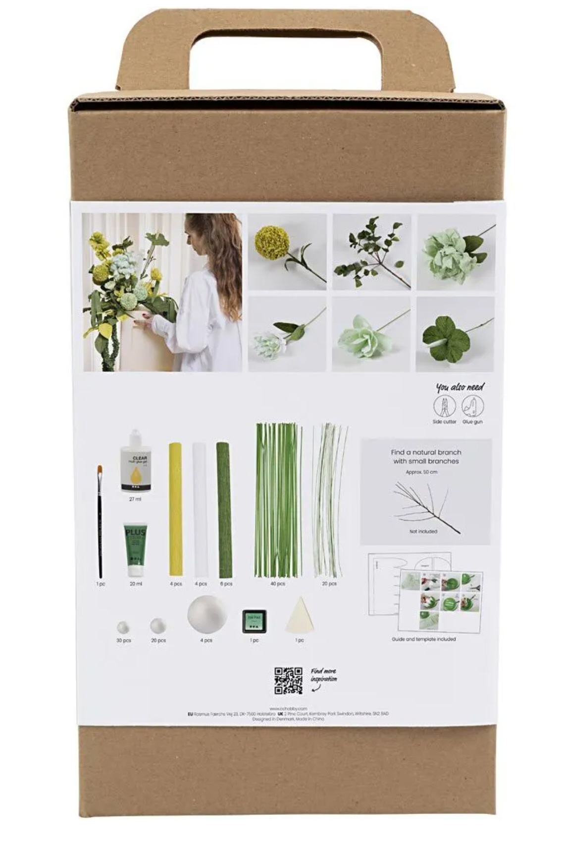 Maxi Kreativ Set Krepppapier Blumenstrauß grün Maxi Kreativ Set Krepppapier Blumenstrauß grün