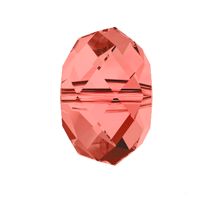 Swarovski Briolette Padparadscha, Glasschliffperle Rondellperle