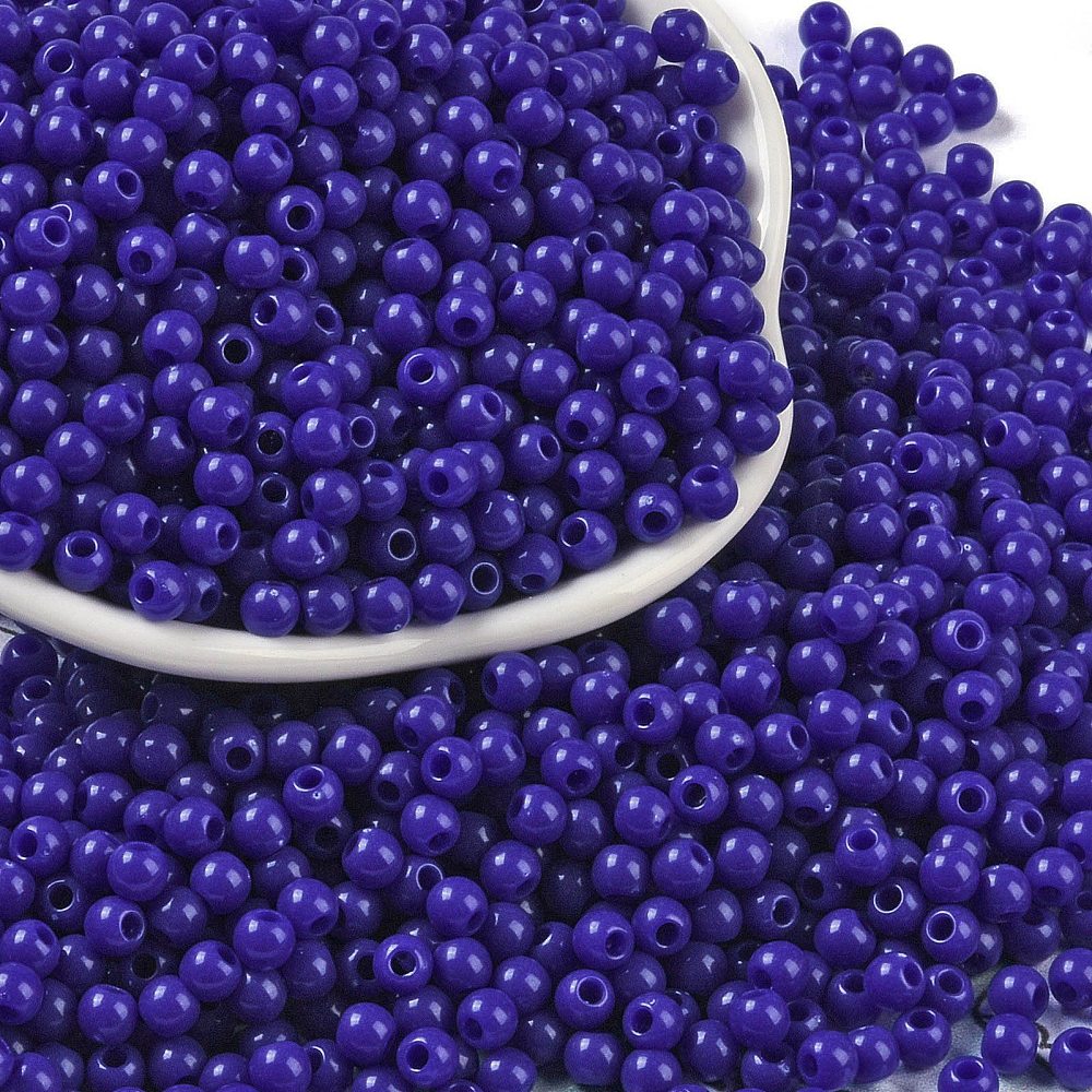 Acrylperlen Uni 4mm Lochbohrung 1,6mm 600 Stück Acrylperlen Uni 4mm Lochbohrung 1,6mm 600 Stück