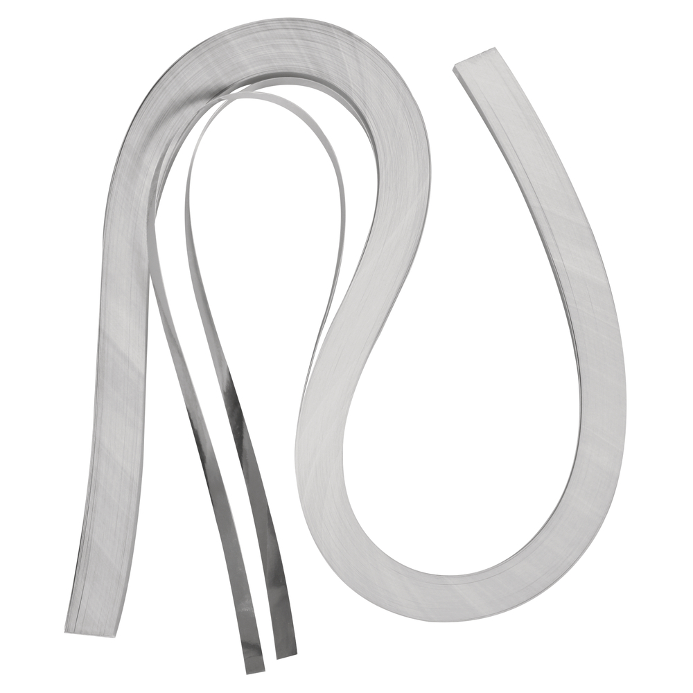 Quilling Folie, silber, 53x0,6cm, 100 Stück