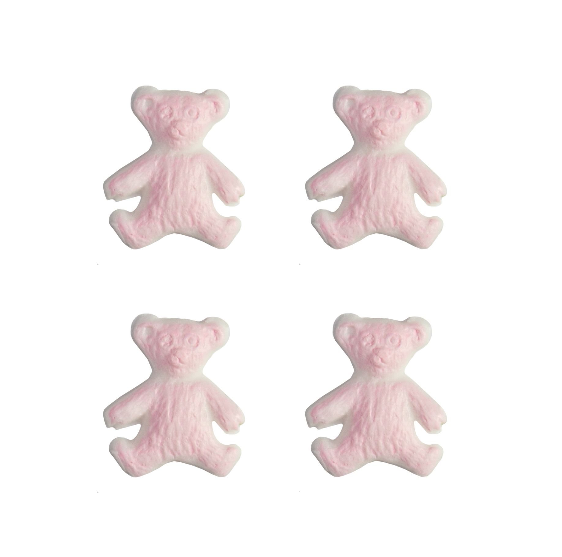 Wachsdekor Teddybären rosa/blau 20x16mm 4 Stück Wachsdekor Teddybären rosa/blau 20x16mm 4 Stück