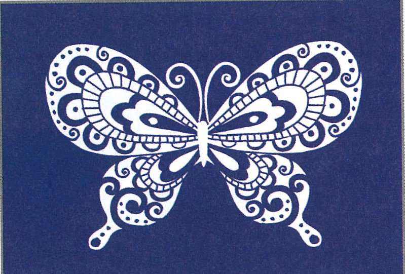 MyStyle Schablone "Schmetterling" 23x16 cm