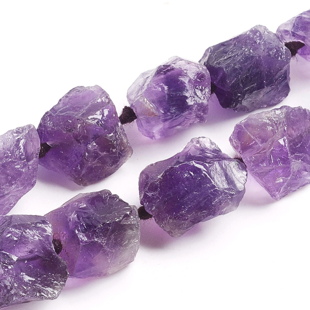 Amethyst unbehandelt natürlich gebohrt 1 Stück 13~17x10~15x9~16mm