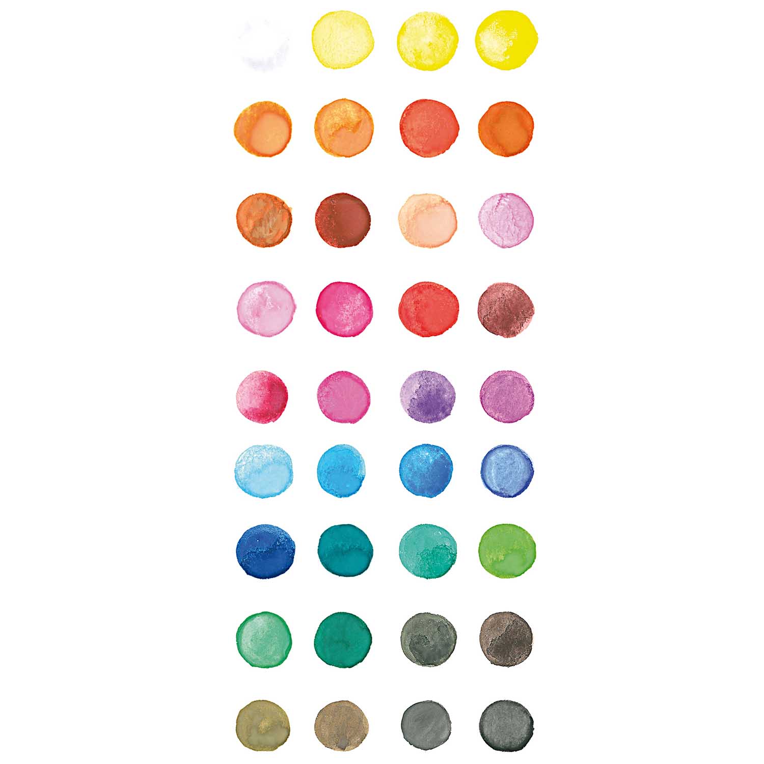 Rico Design Basic Water Colours Wasserfarbkasten 36 Farben