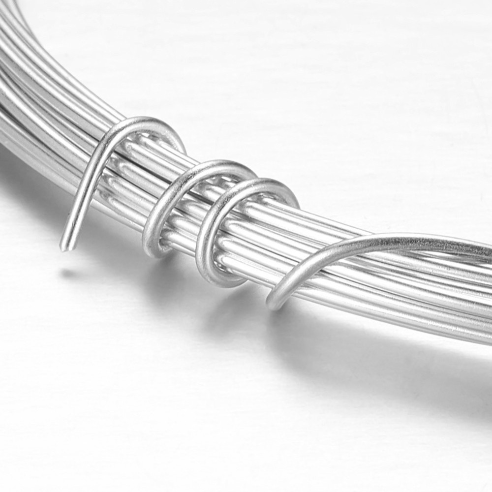 Aludraht 1,5mm silber rund, 10m/Rolle