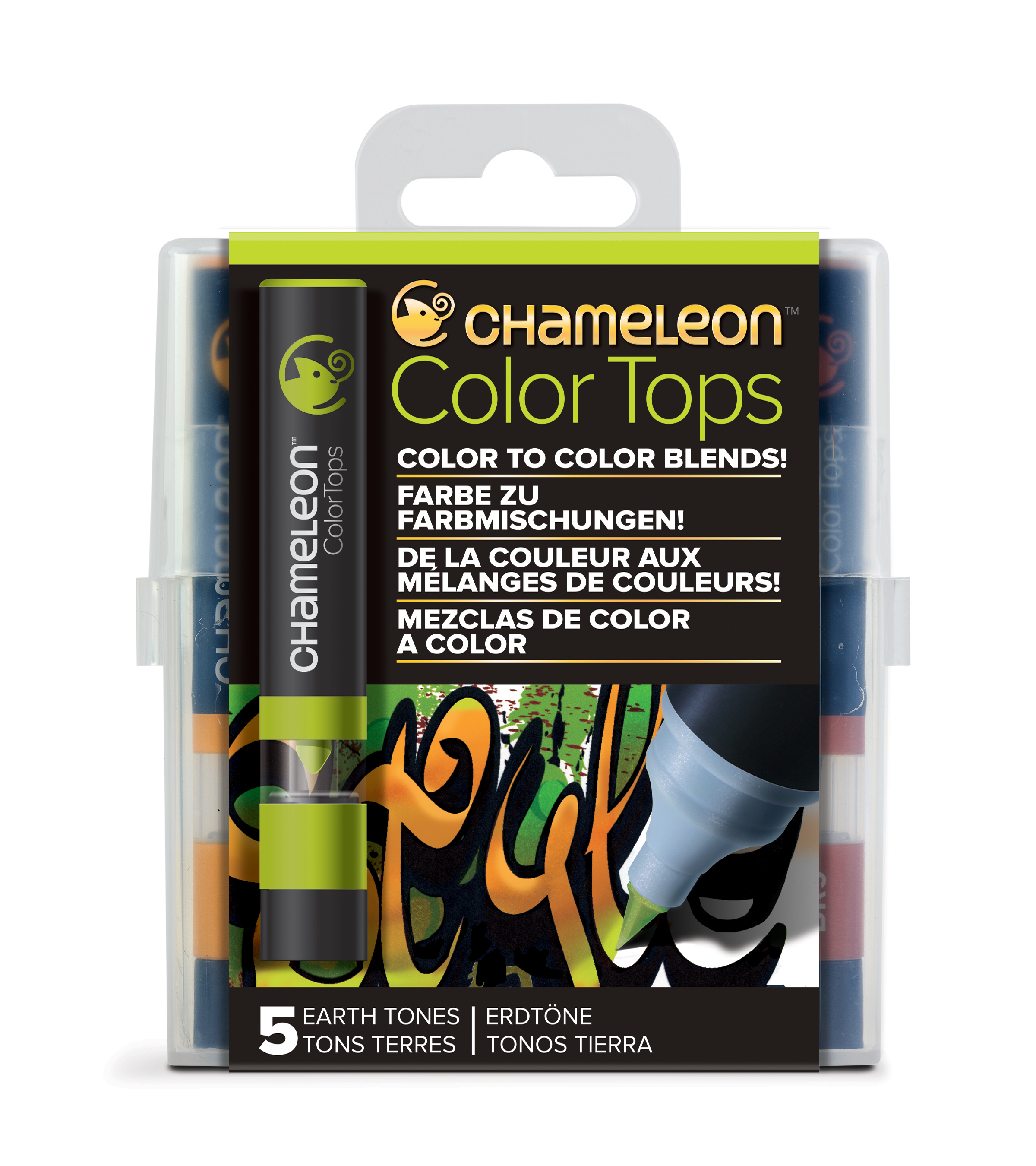 Chameleon Color Tos Set Earth Tones Farbmischungen Chameleon Art Products 5 Stück 