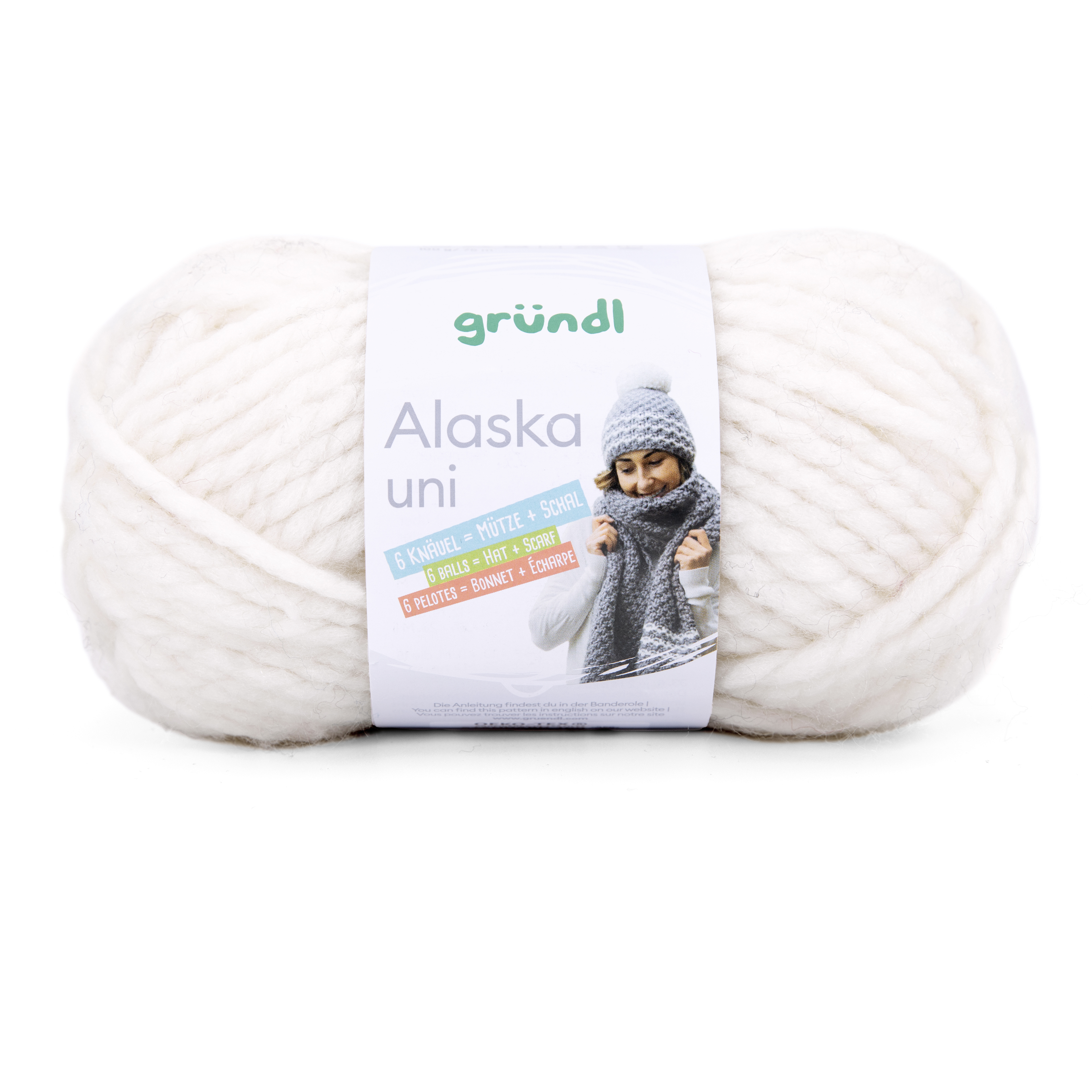Gründl Alaska Wolle Uni ECRU 100g 75m Gründl Alaska Wolle Uni ECRU 100g 75m