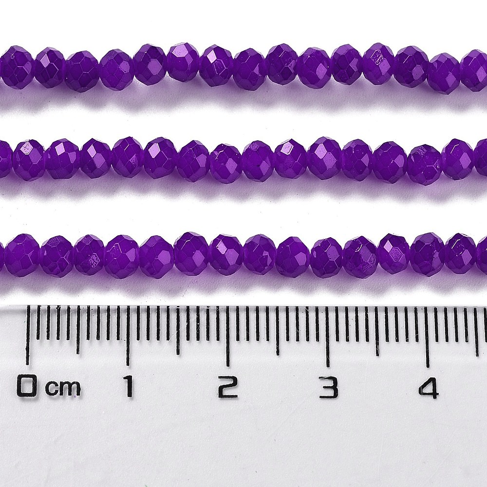 Glasperlen Abacus Imitation Jade 4x3mm 220 Stück Glasperlen Abacus Imitation Jade 4x3mm 220 Stück