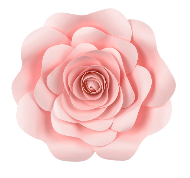 Papierblumen Dekorations Mix,rosa, 5 Stück/Pkg (30,20,15,10,10cm)