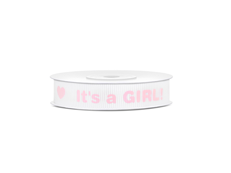 Grosgrain Ribbon "It´s a..." Baby 12mm 10m