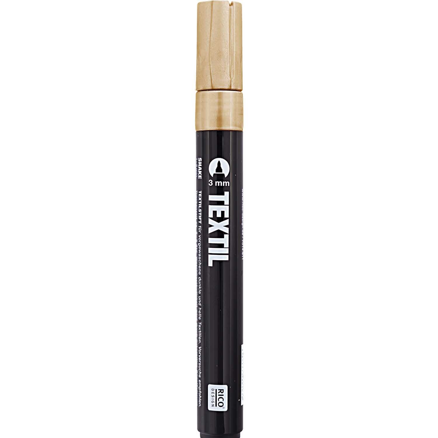 Rico Design Textilmarker 3mm dunkle Stoffe Rico Design Textilmarker 3mm dunkle Stoffe