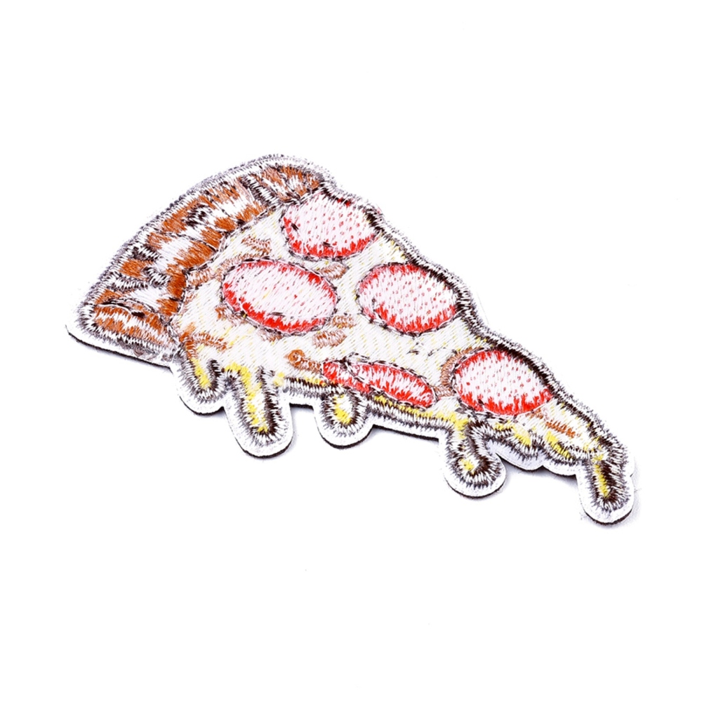 Patch Pizzastück Dreieck rund Aufbügeln/Aufnähen 81x41x1,5mm Patch Pizzastück Dreieck rund Aufbügeln/Aufnähen 81x41x1,5mm