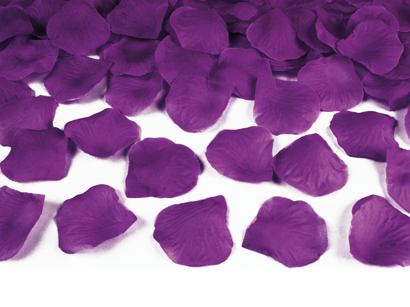 Rosenlätter Stoff Blütenblätter Rose Petals violett Großpackung 500Stk. 