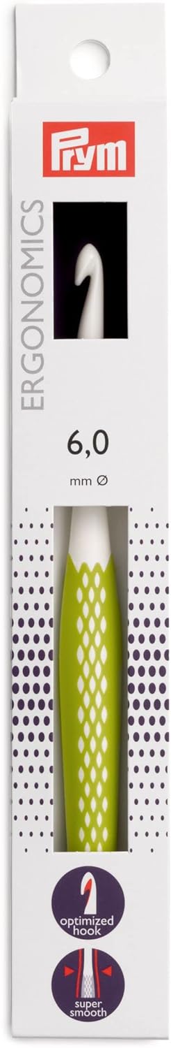 Prym Ergonomics Wollhäkelnadel ergonomisch geformt verschiedene Stärken Prym Ergonomics Wollhäkelnadel ergonomisch geformt verschiedene Stärken
