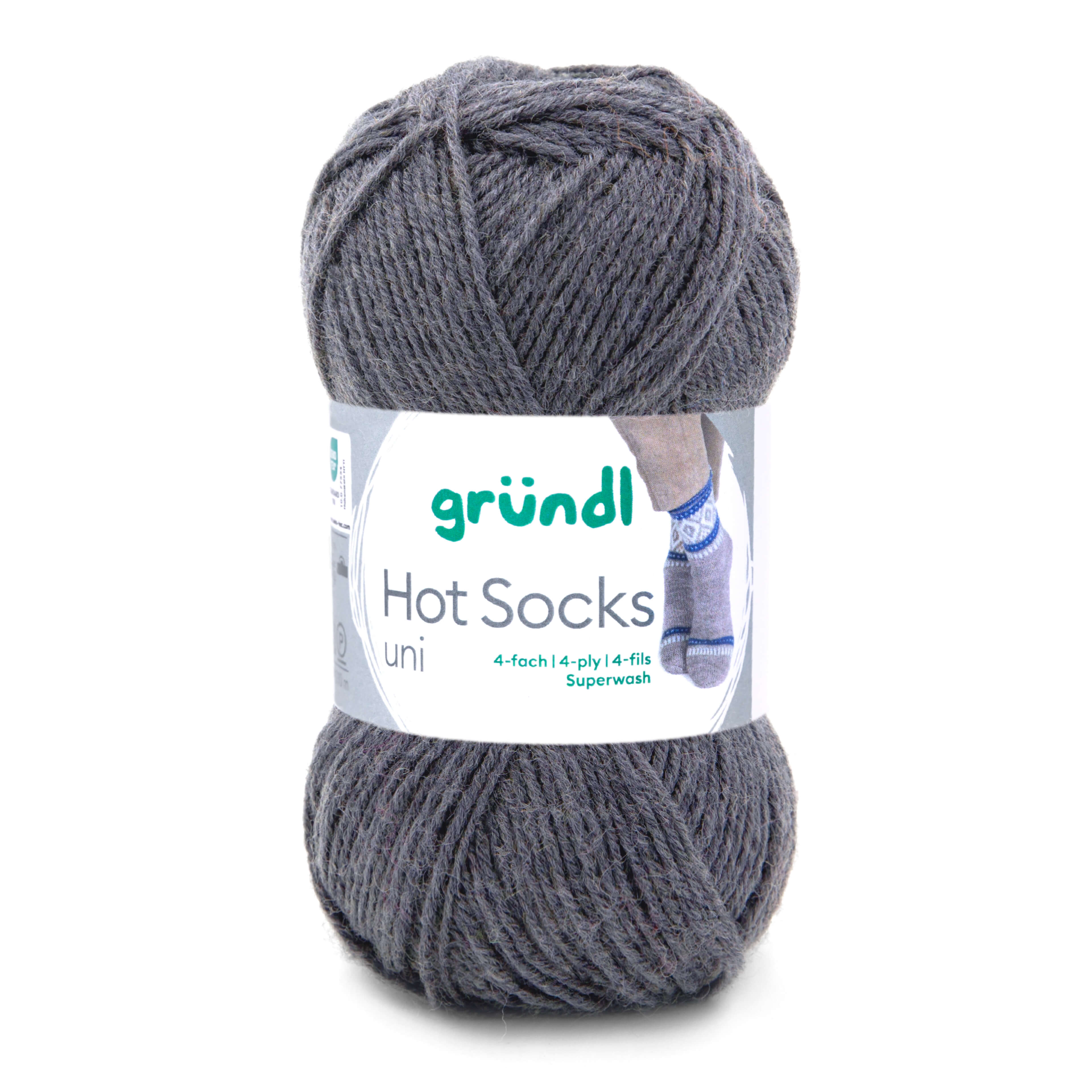 Hot Socks uni 50 Sockenwolle 4-fach superwash 50g/210m