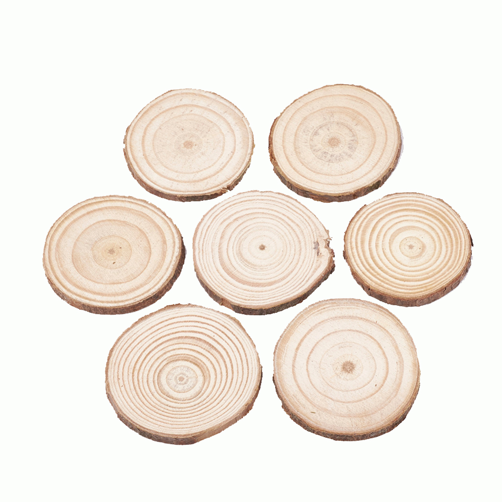 Holzscheiben natur 4-6cm, 10 Stück/Pkg. 