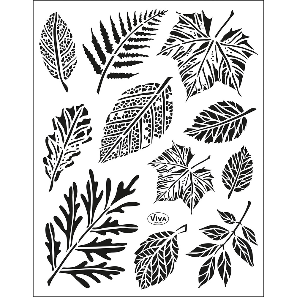 Viva Silikonstempel Blätter Clear stamps, 14 x18cm