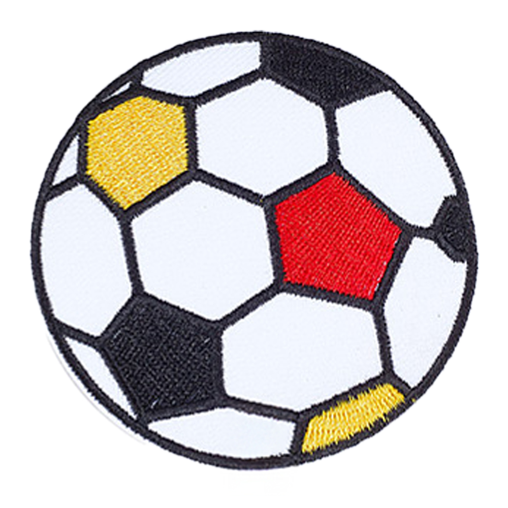 Fußball Aufnäher bunt bestickt rund Ø 45mm 