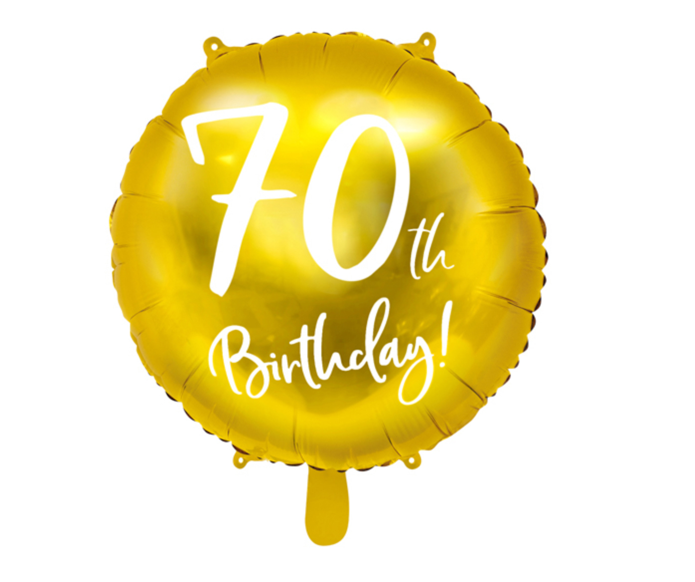 Foil Balloons 70. Geburtstag gold Folienluftballon 45cm 