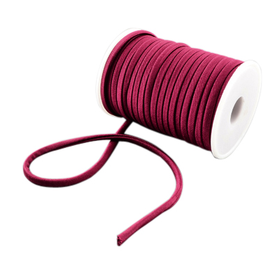 elastische Seidenkordel 5x3mm,  Bikini Kordel Foulard Cord, per m
