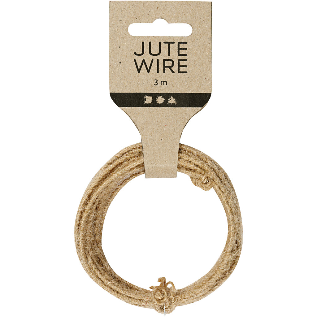 Jute-Draht, 2-4mm,   3m/Pkg.