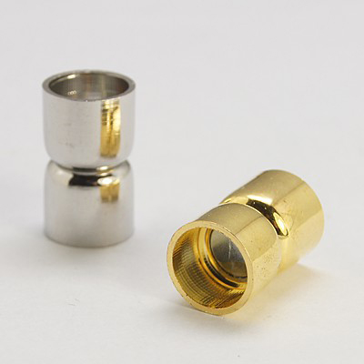Magnetverschluss mit Kappel rund, 18x11mm, Öffnung dm 9 mm innen, per Set