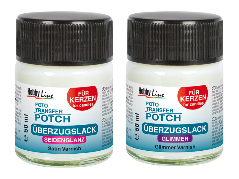 Foto Transfer Potch, Überzugslack - auch für Kerzen, 50 ml