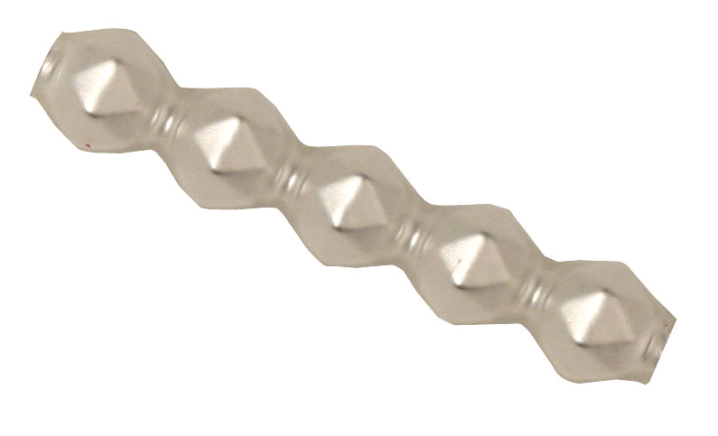 Hohlglas-Rautenstäbchen 4 x 16 mm, 16 Stück, weiss matt