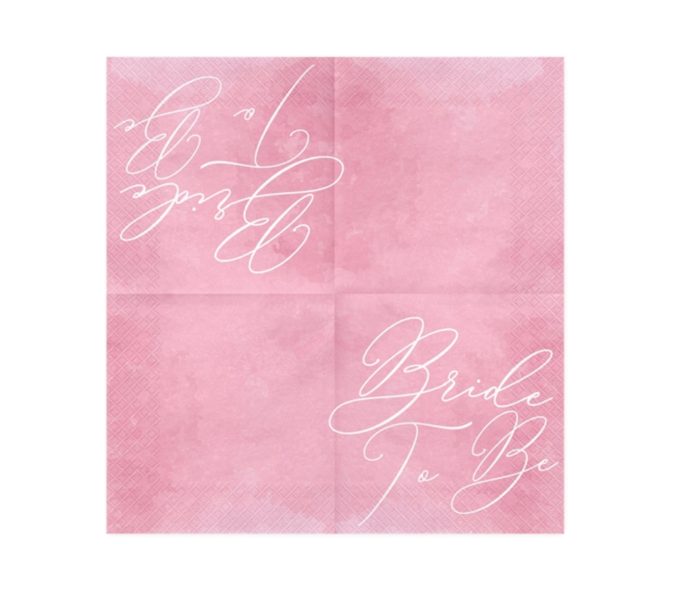 Serviette Bride to be pink 33x33cm Napkins