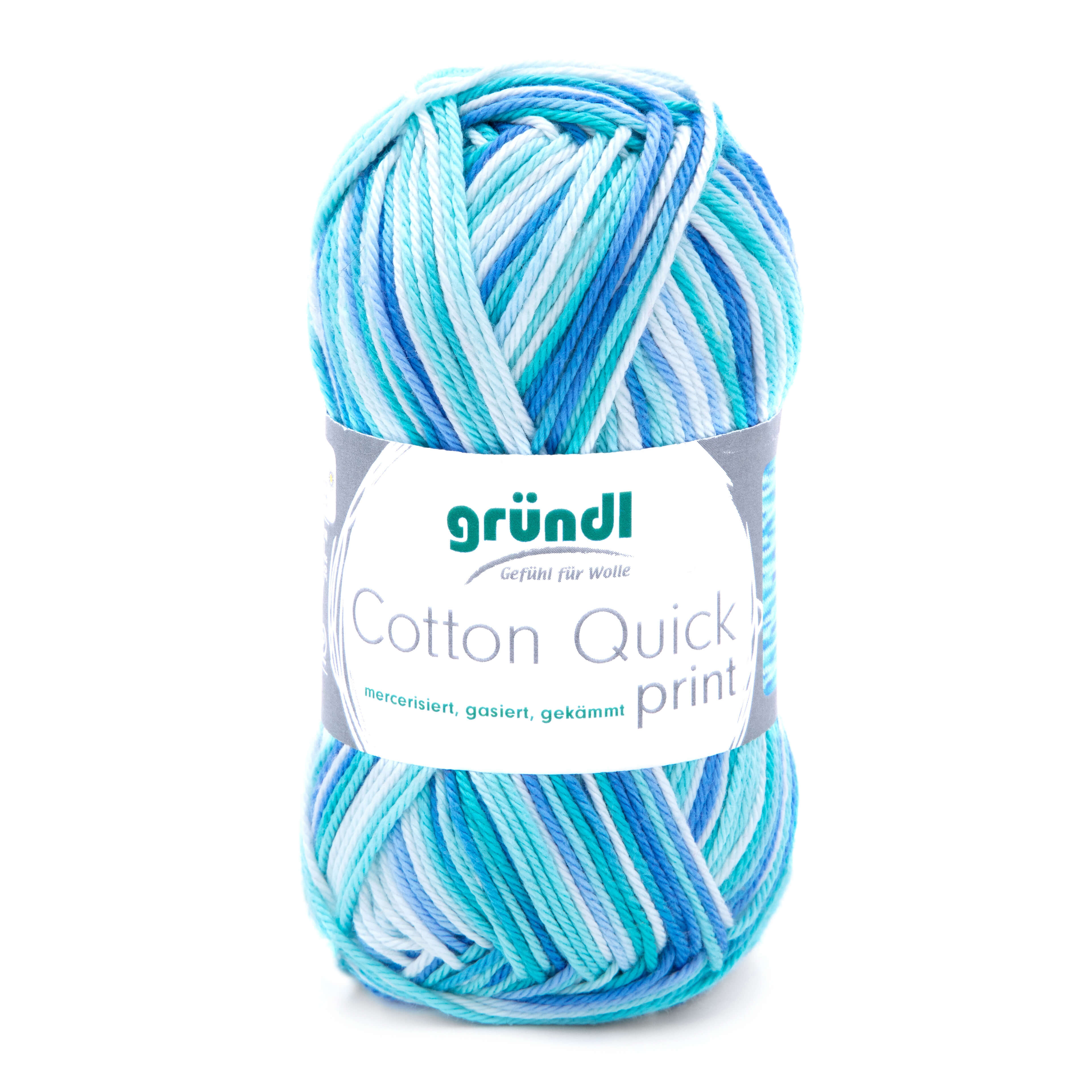 Gründl Cotton Quick Print 50g 125m 100 % Baumwolle (mercerisiert, gasiert, gekämmt) Gründl Cotton Quick Print 50g 125m 100 % Baumwolle (mercerisiert, gasiert, gekämmt)