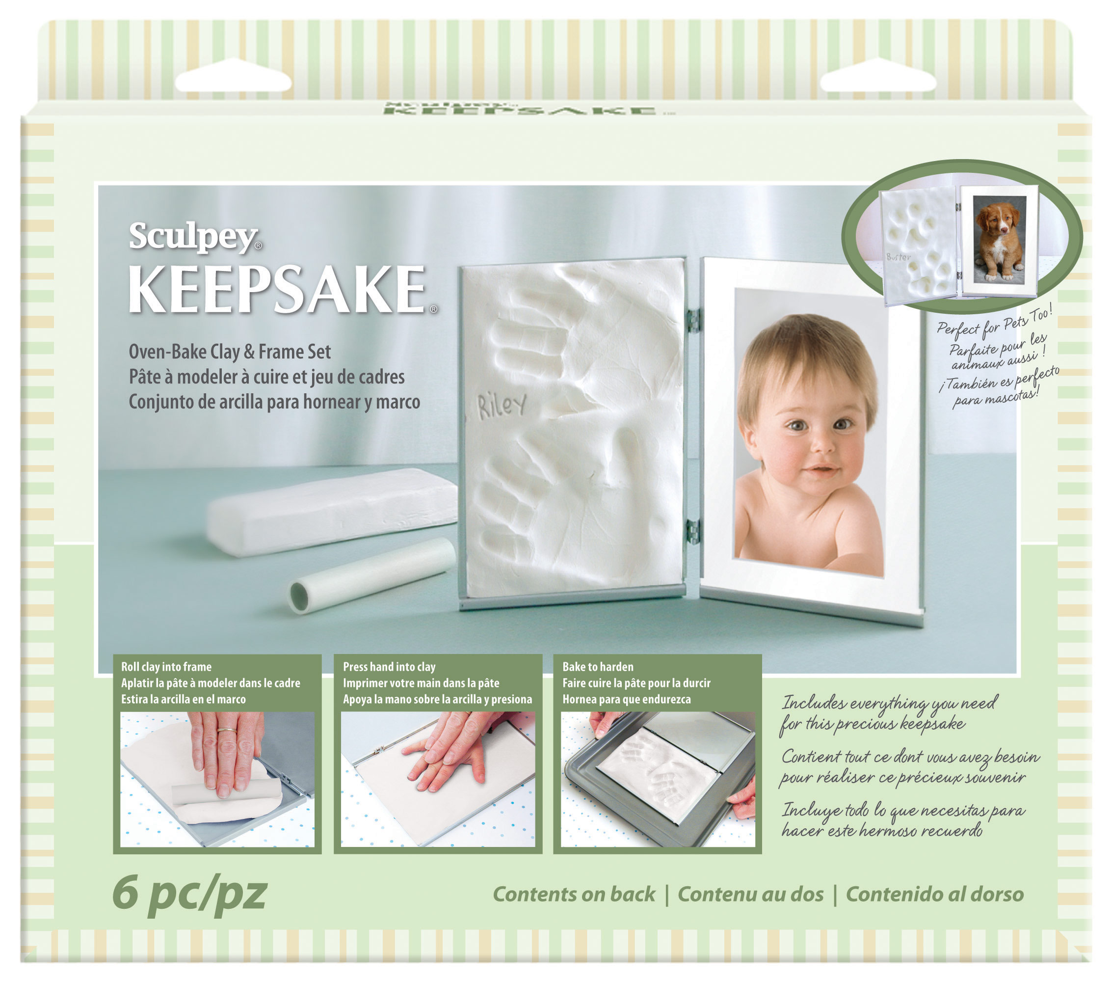 Baby Impression Kit Keepsake, Babyabdruck-Set.