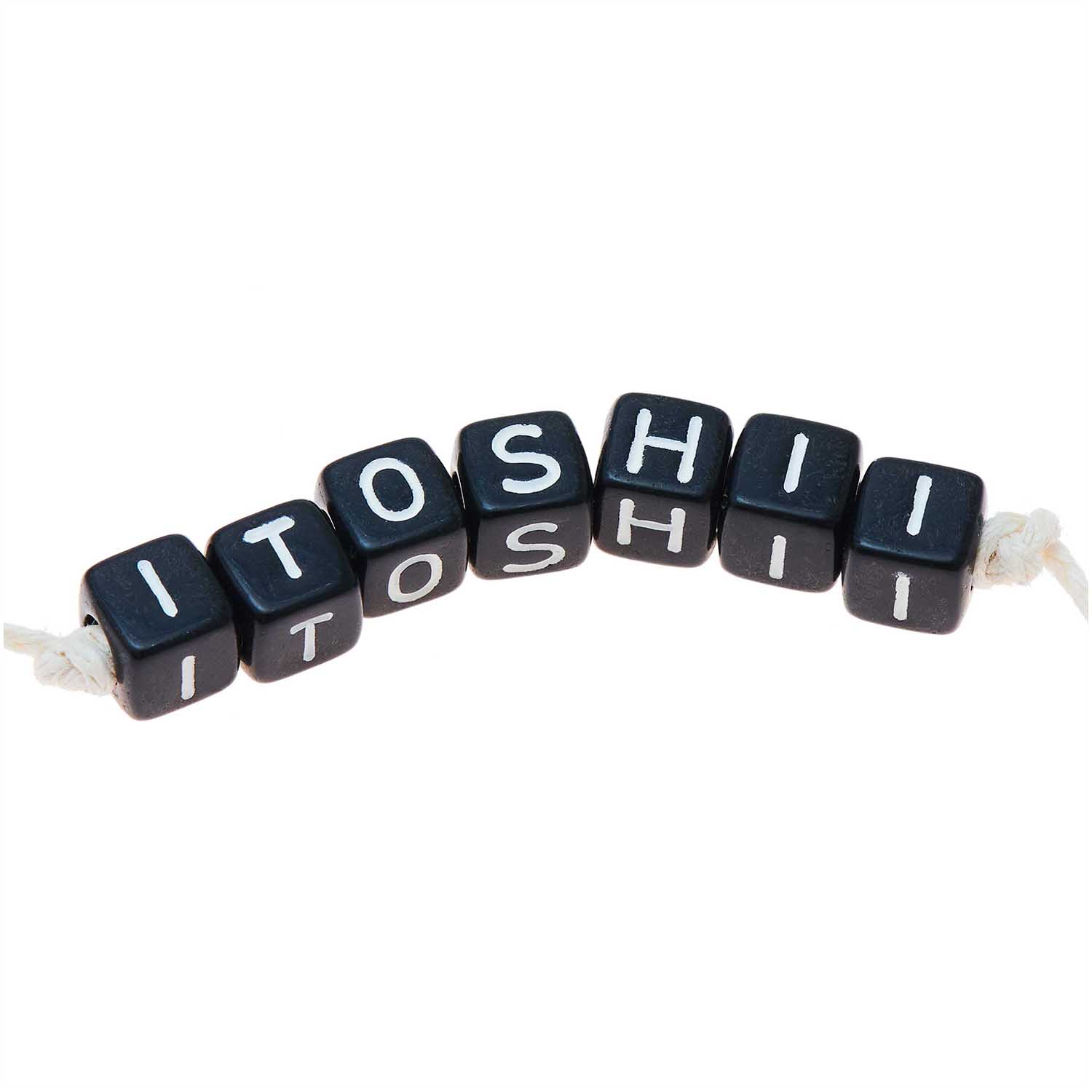 Buchstaben Mix Würfel schwarz/weiß 6x6mm 99 Stück Buchstaben Mix Würfel schwarz/weiß 6x6mm 99 Stück