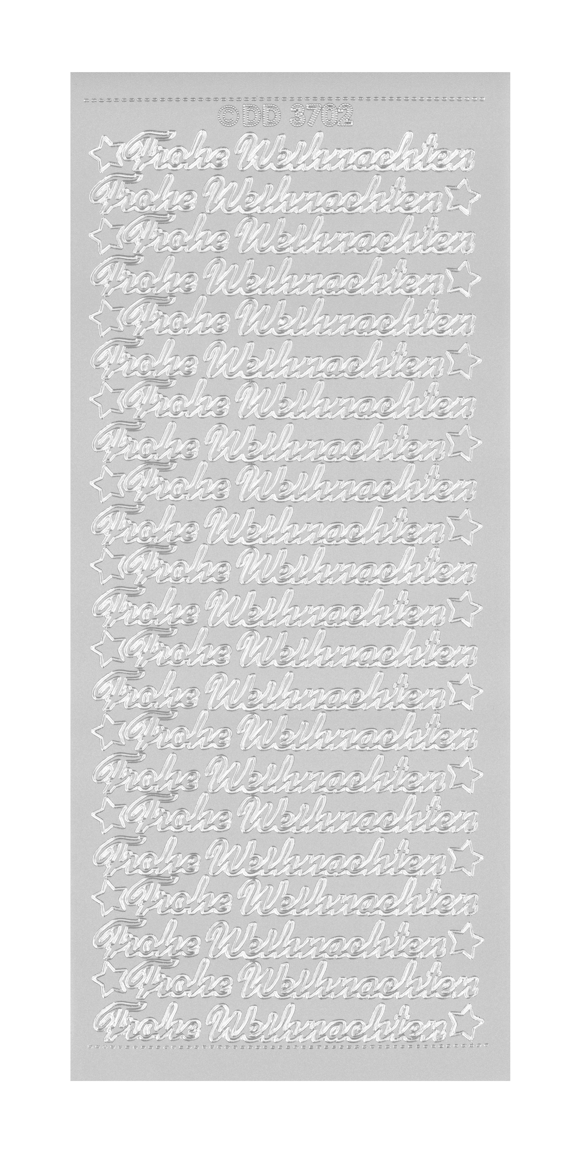 Konturensticker Frohe Weihnachten 1 Bogen 10x23cm Konturensticker Frohe Weihnachten 1 Bogen 10x23cm
