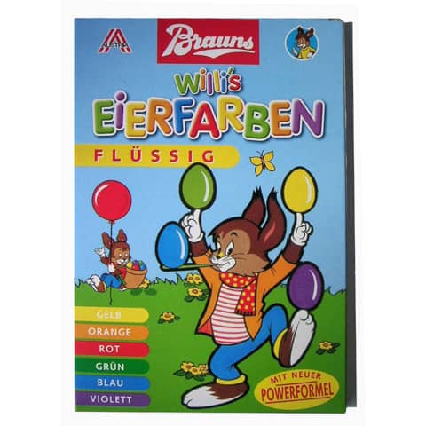 Brauns Willi´s Eierfarben flüssig Set 6 Farben 