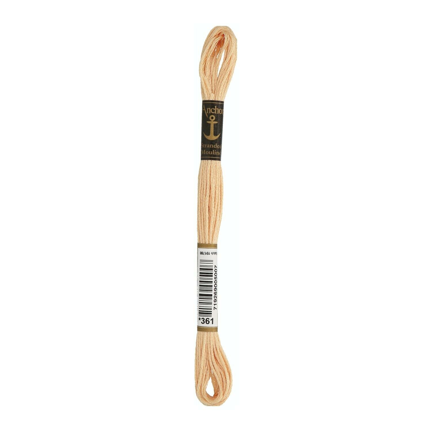 Anchor  Mouline Sticktwist , Beige - Braun - Schwarz Töne  8m/Bündel