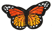Patch Schmetterling orange