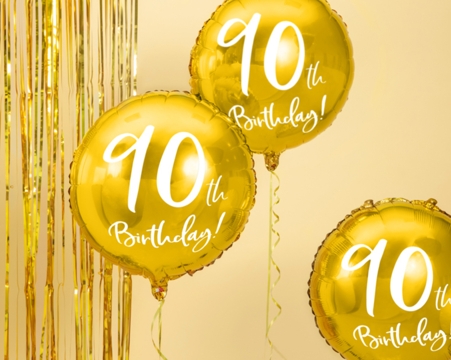 Foil Balloons 90. Geburtstag Folienluftballon 45cm 