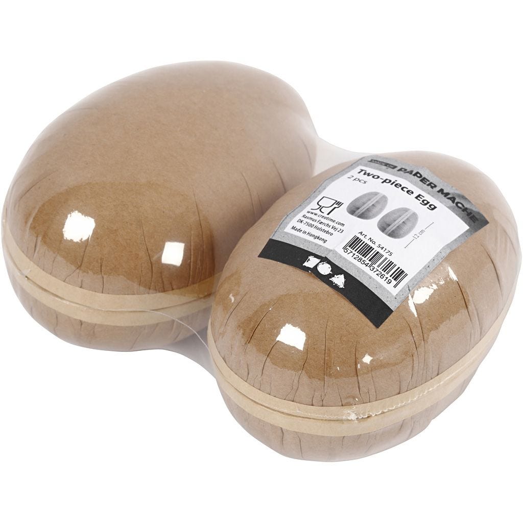 Pappeier teilbar 12cm 2 Stück Pappeier teilbar 12cm 2 Stück